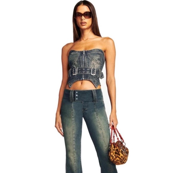 [SOLD] IAMGIA Zeyda Denim Corset Top - Picture 5 of 5
